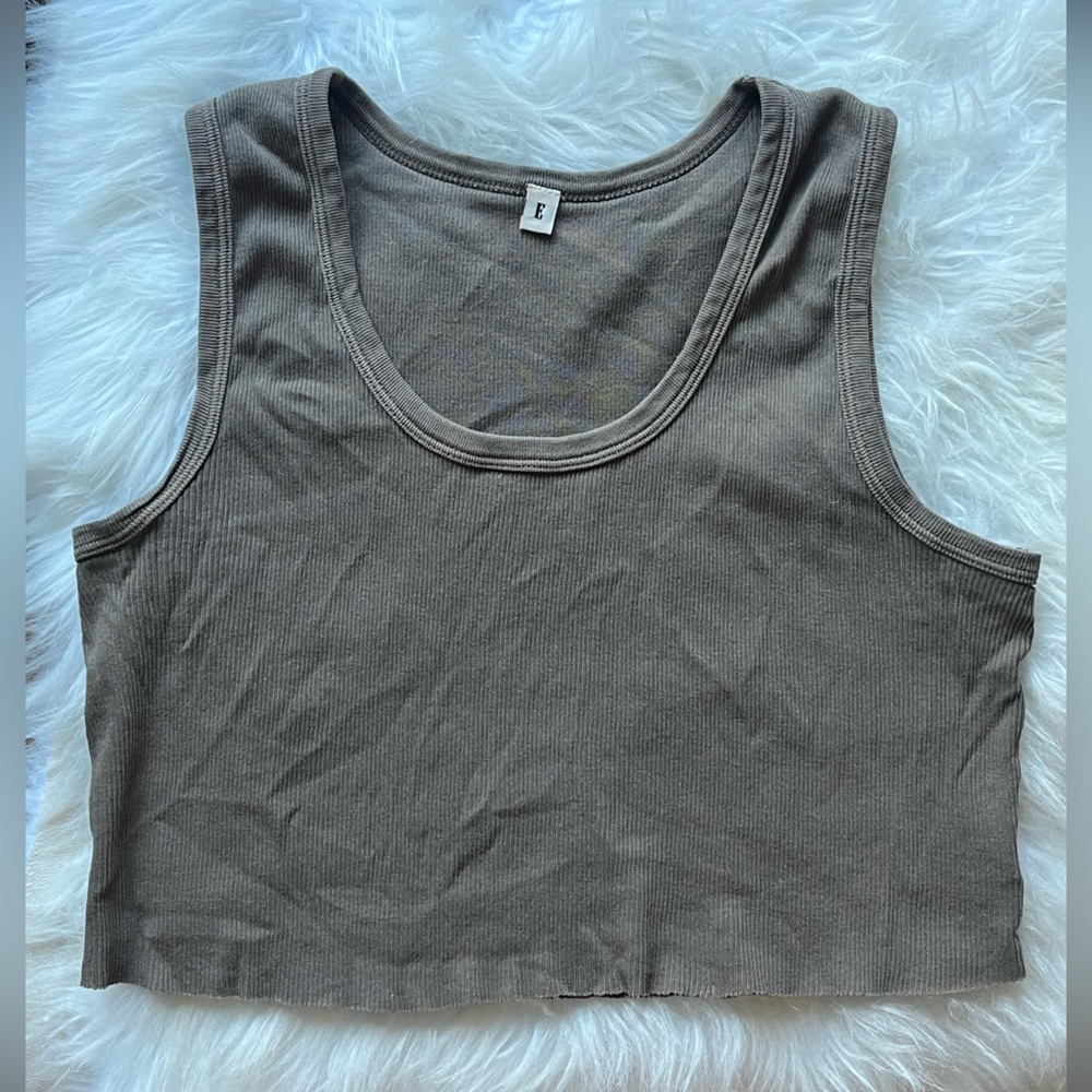 Elwood Malibu Crop Tank Vintage Brown M - Picture 3 of 7